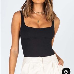 Princess Polly Crosby Black Bodysuit